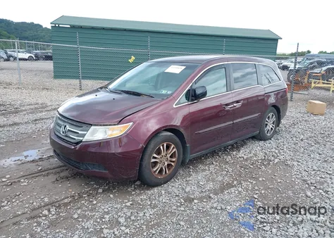 2012 Honda Odyssey Ex z USA, uszkodzony, nr VIN 5FNRL5H4XCB077788